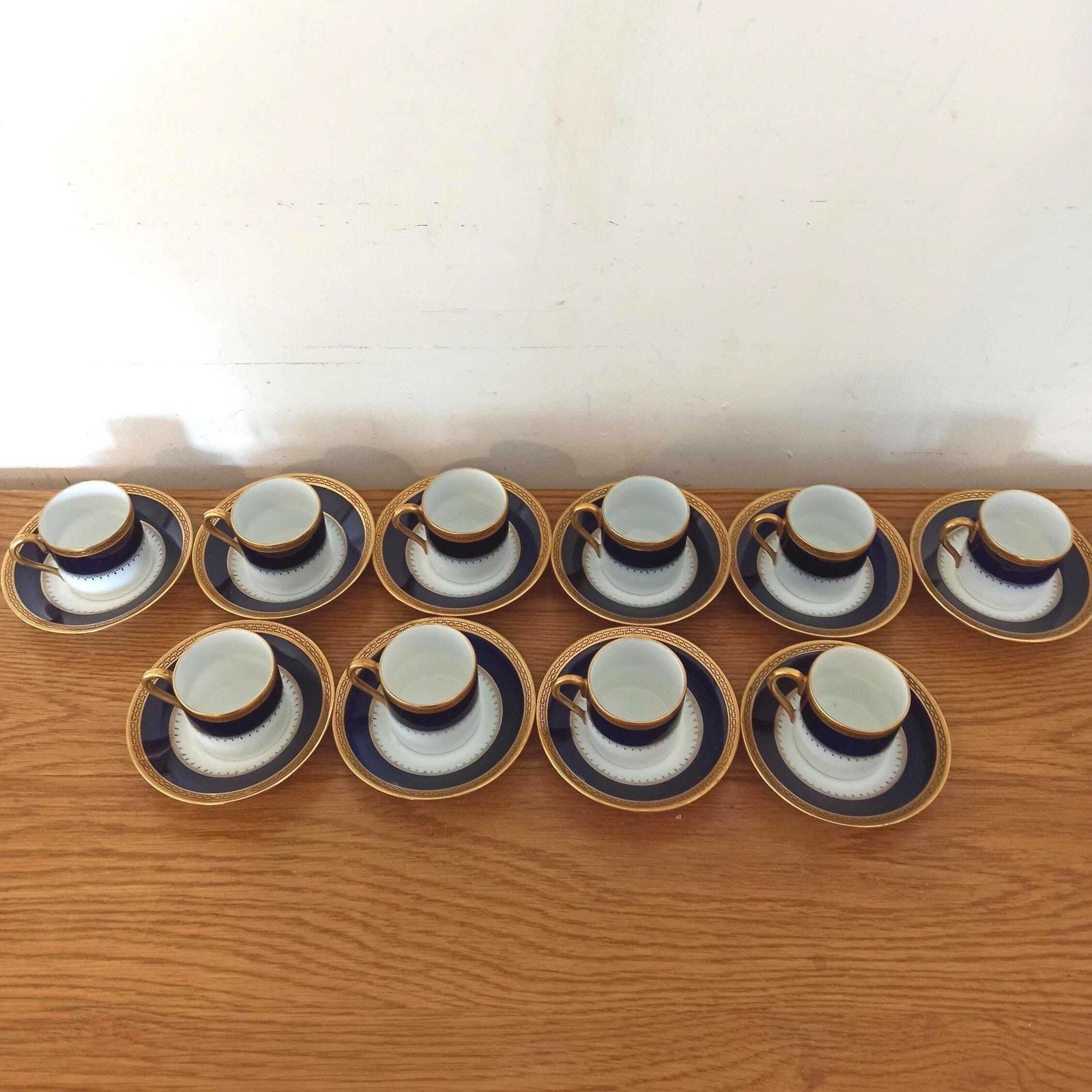 Vintage Epiag Royal, Cobalt Blue Small Cups And Saucers. Vintage. Very Good Condition. photo furniture