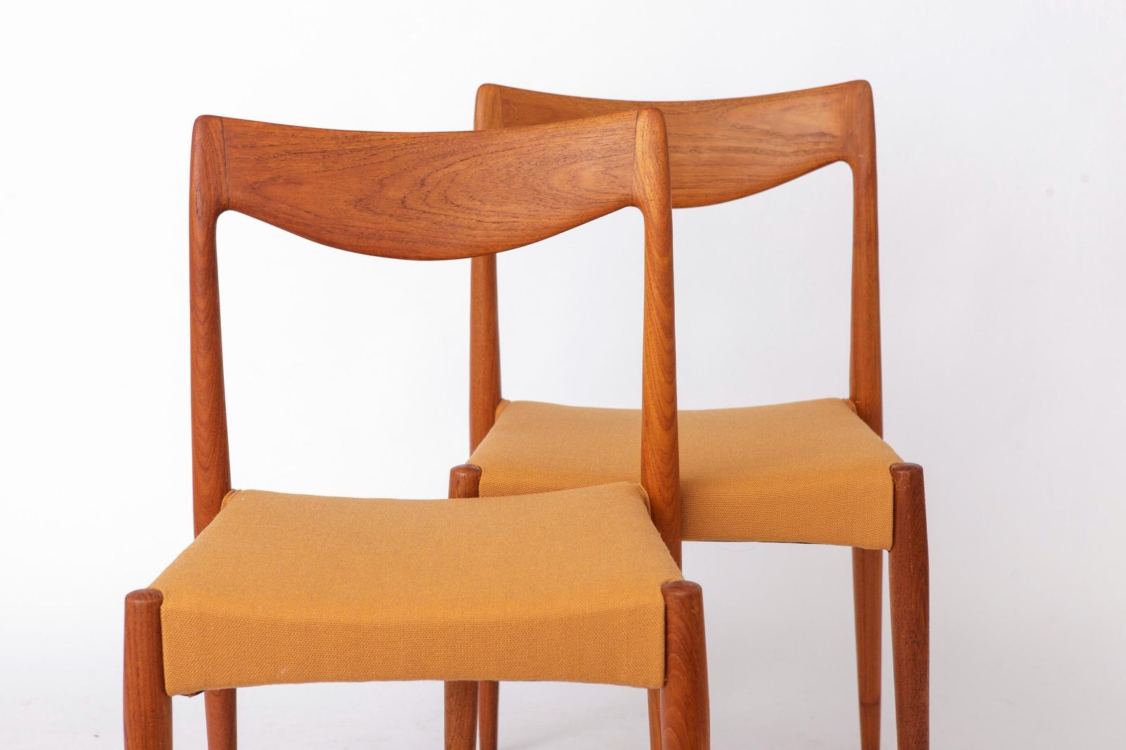 Pair Of Bambi Dining Chairs By Rastad & Relling For Gustav Bahus, Norwegian 1960s Mid Century Teak Chairs photo furniture