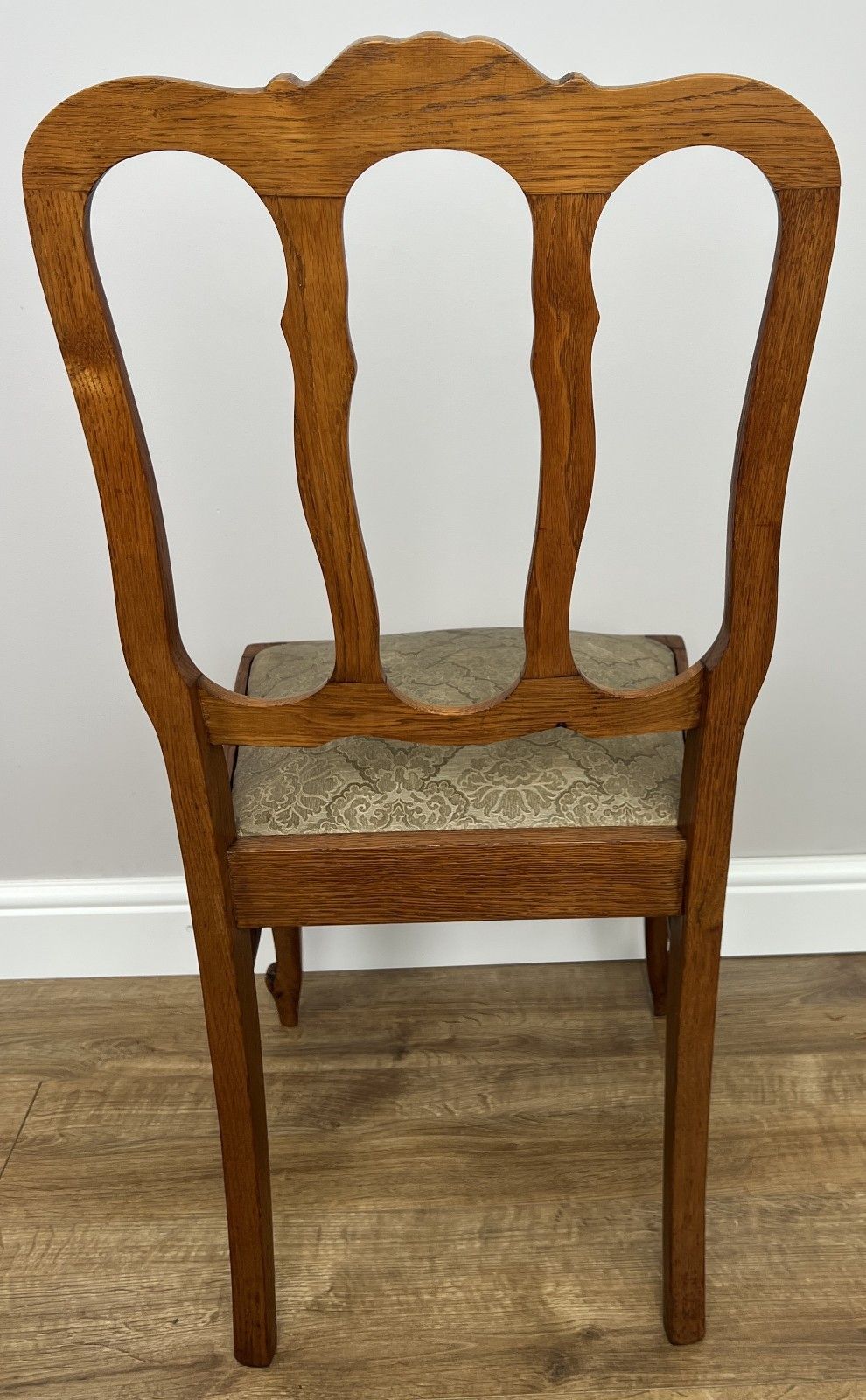 photo vinterior Dining Chairs Vintage French Louis Style Oak Set Upholstered Seats Lot 4885