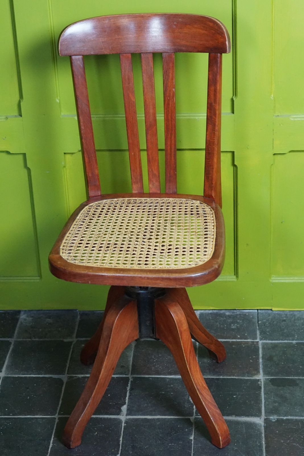 Furniture A French Swivel Office Chair, 1940s photo