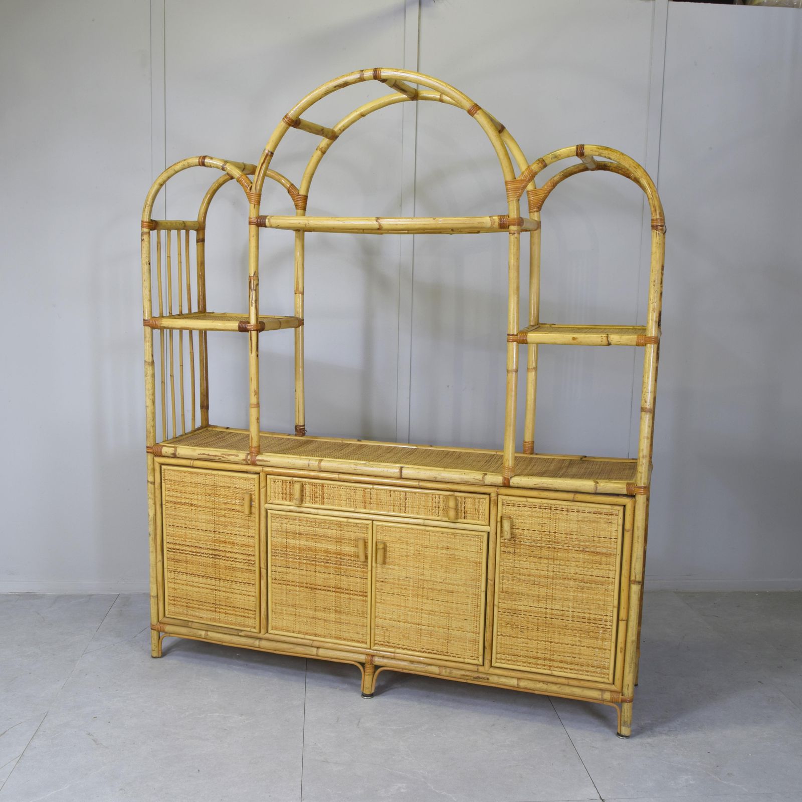 Viavai Del Sud Cabinet In Bamboo And Rattan 1960s photo 2184.0