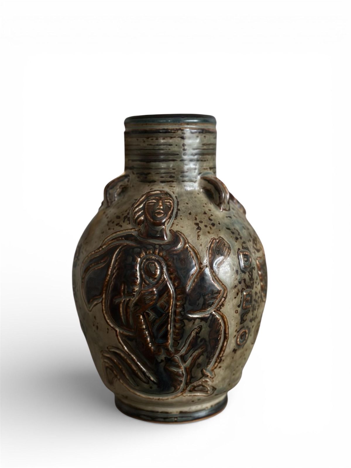 Jais Nielsen (1885 1961). Vase, Royal Copenhagen, Stoneware, Sung Glaze, Denmark. photo Home Decor