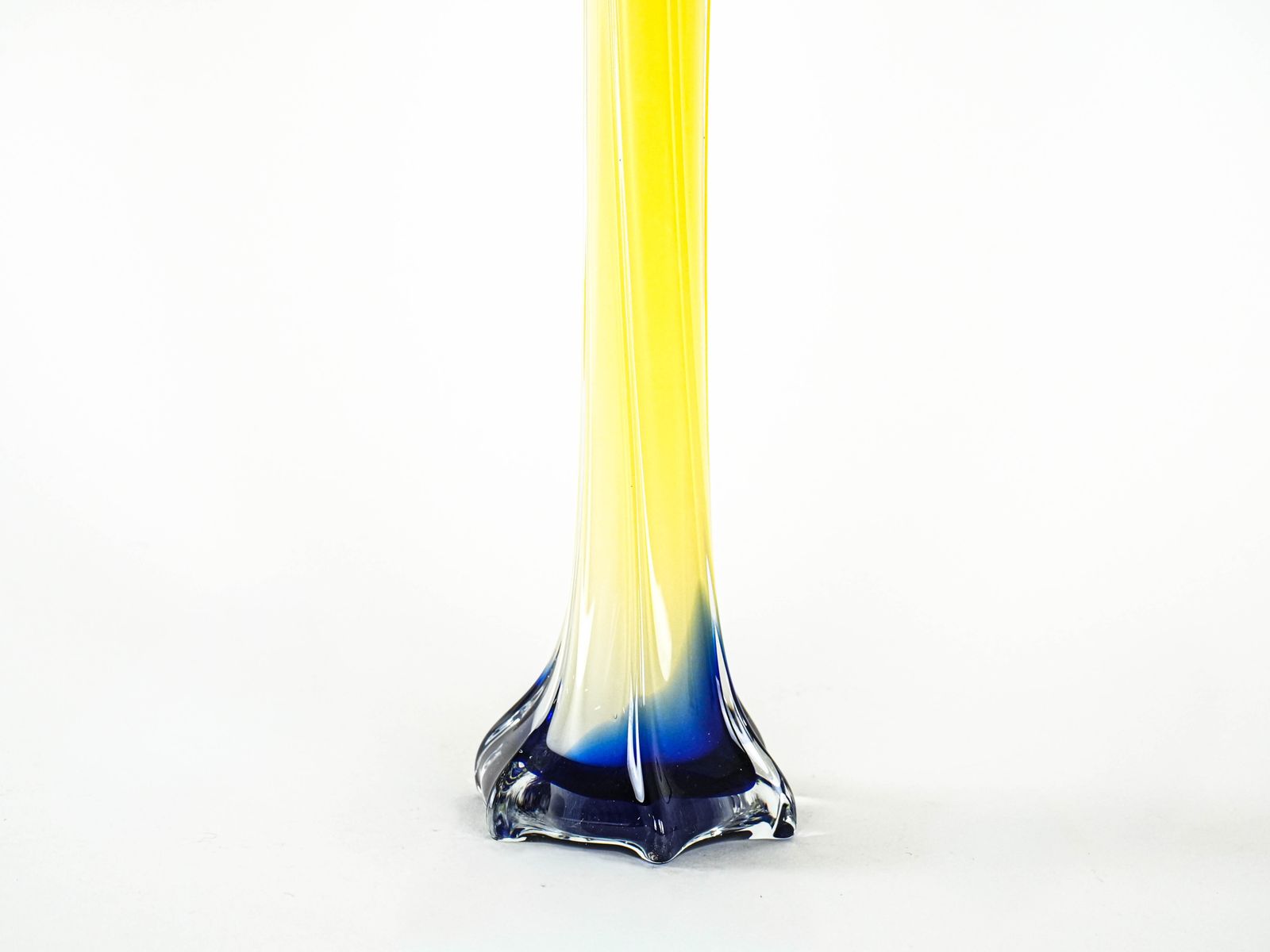 Gele Vaas, Murano Glas, Italiaans Design, Jaren 1970, Made In Italy photo buy