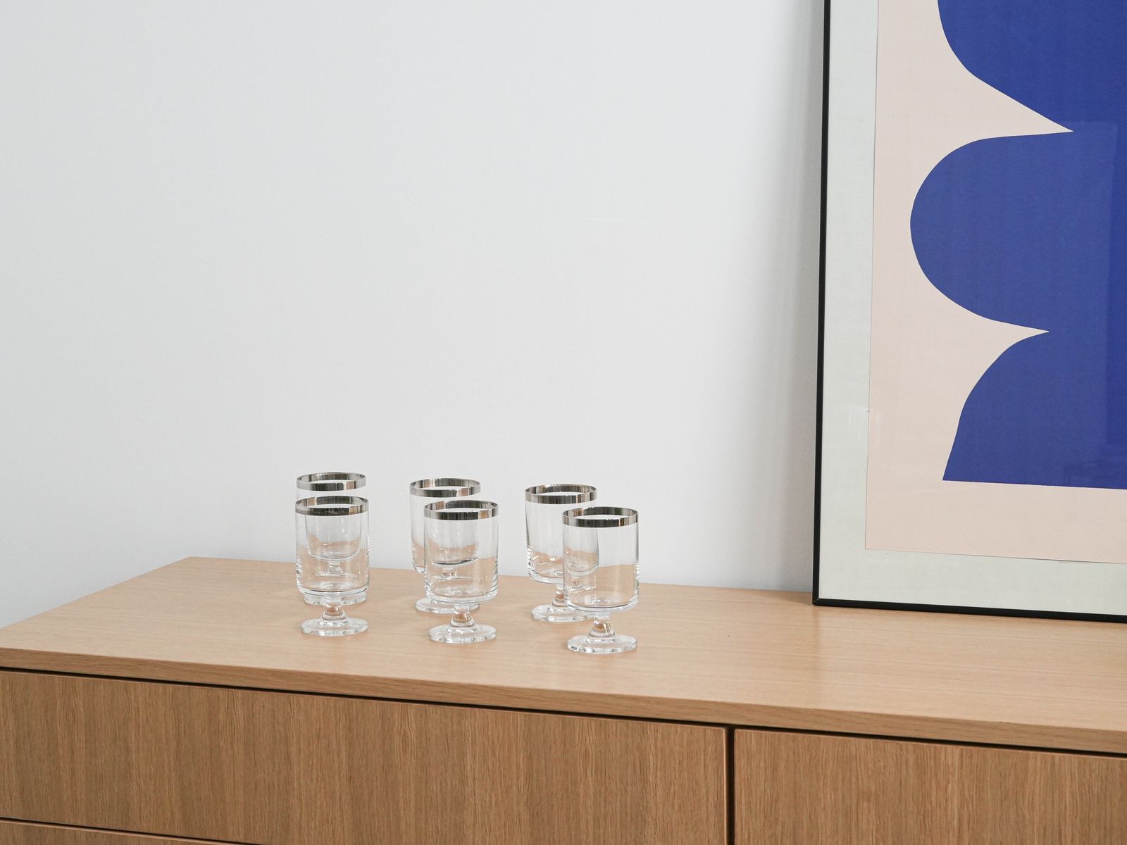 Set Of Glasses, Hollywood Regency Style, 1970s, Made In Italy photo furniture