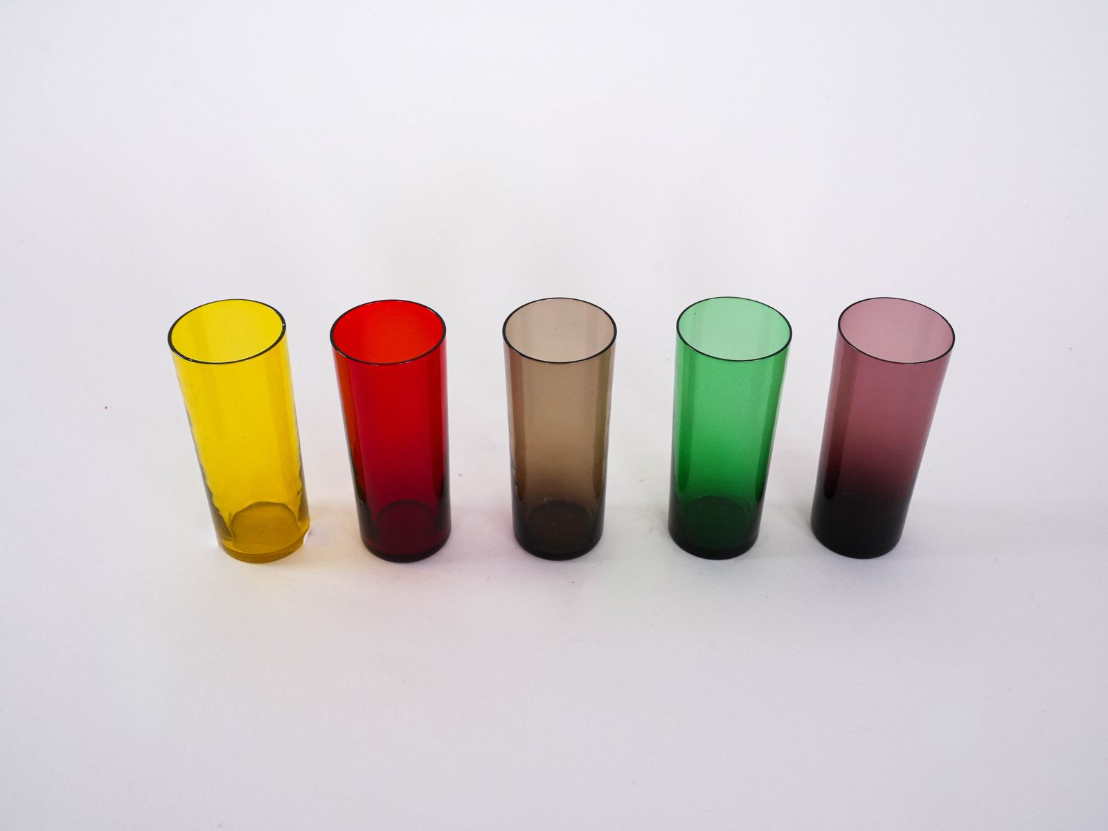 Set Of Coloured Glasses, Italian Design, 1960s, Made In Italy photo 279.0