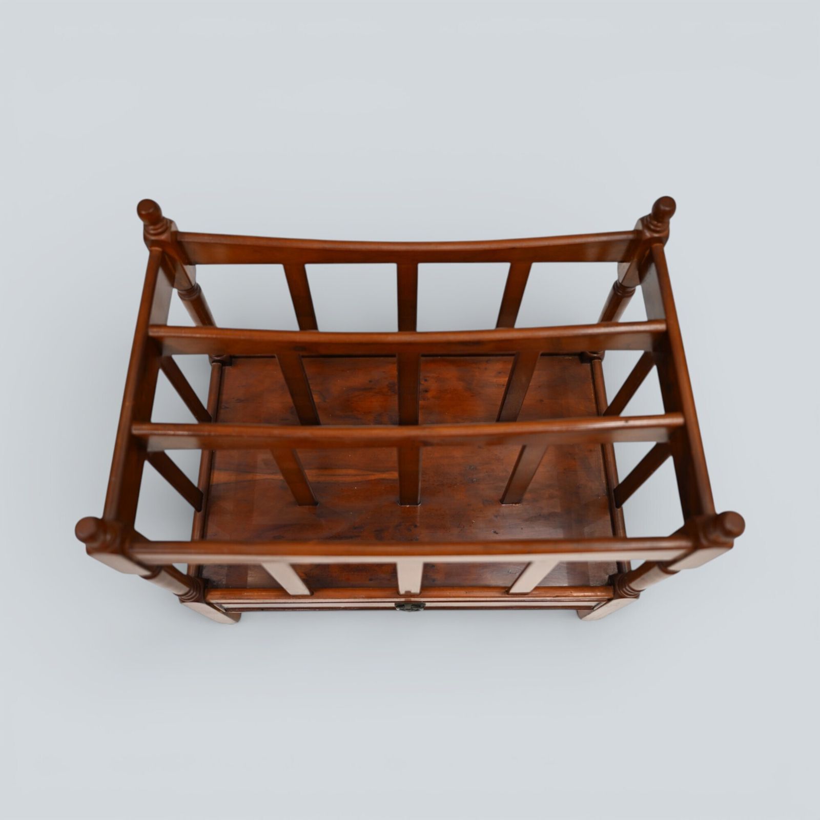 photo furniture Mahogany/Teak Canterbury Magazine Paper Rack Free Nationwide Delivery
