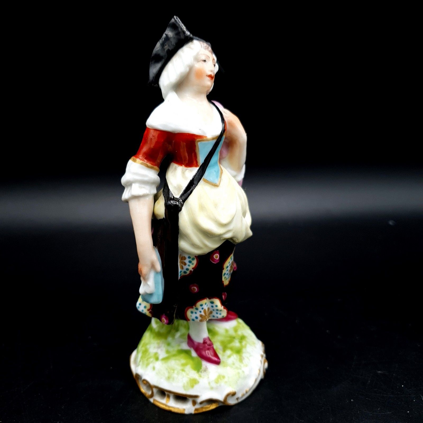 Antique Samson Paris Chelsea Style Porcelain Figure Gold Anchor Mark C.1870 photo furniture