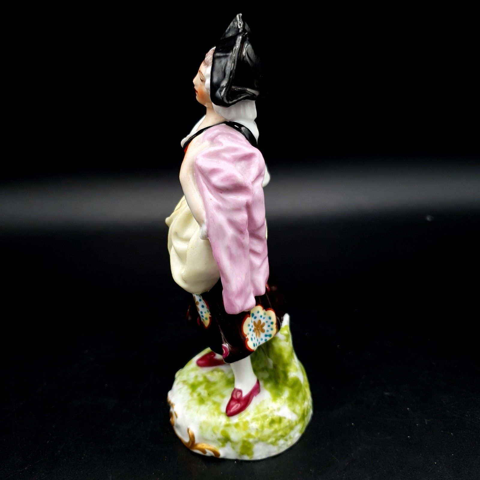 Antique Samson Paris Chelsea Style Porcelain Figure Gold Anchor Mark C.1870 photo vinterior