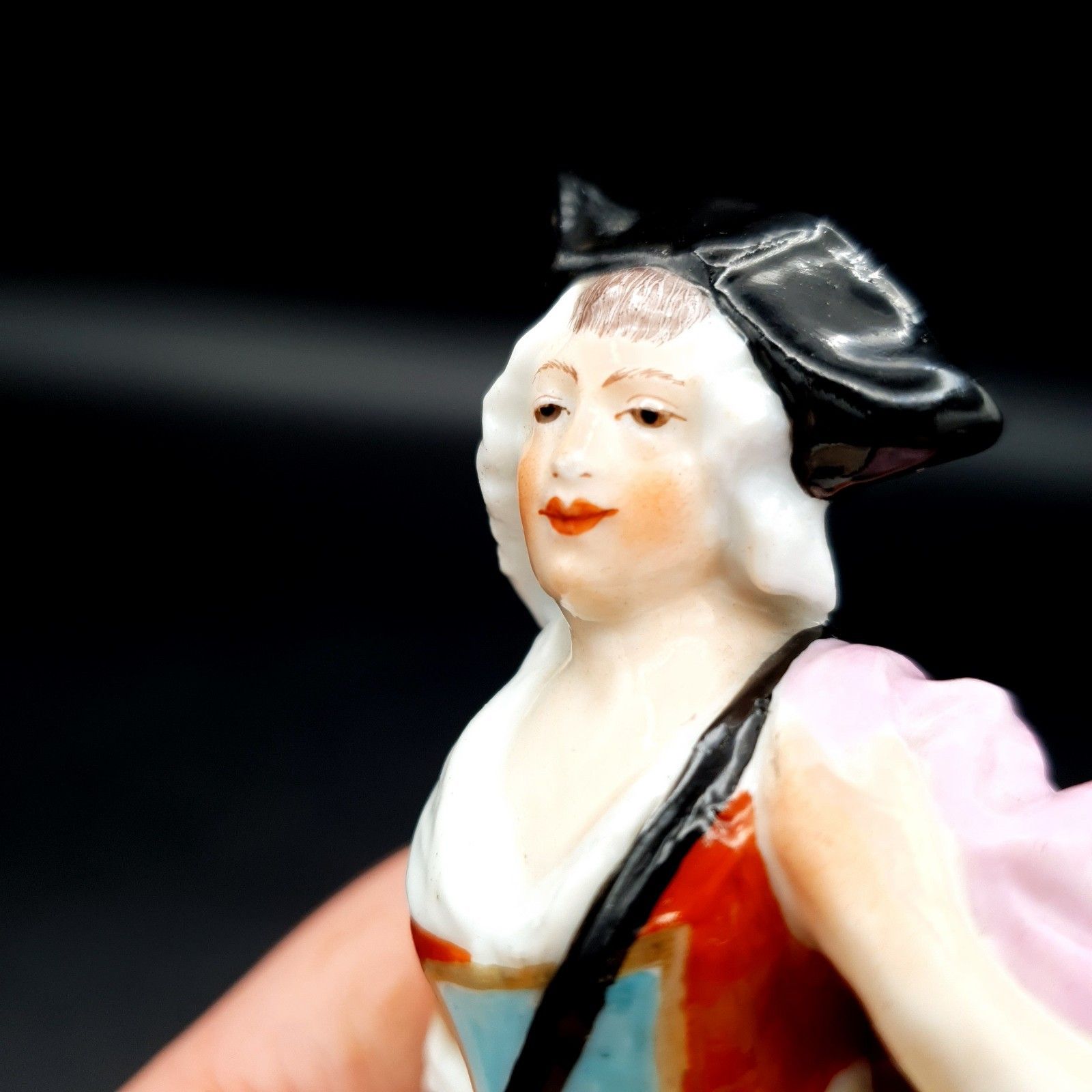 Home Decor Antique Samson Paris Chelsea Style Porcelain Figure Gold Anchor Mark C.1870 photo