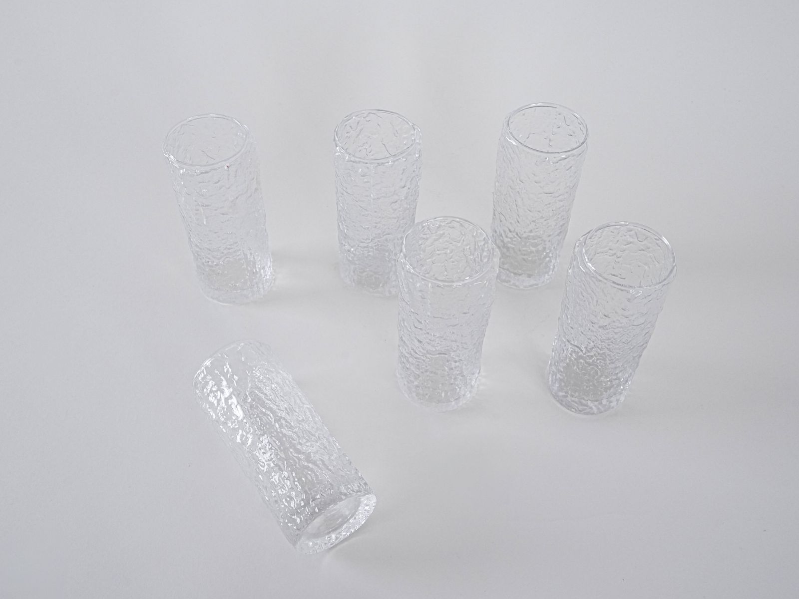 Set Of Six Glasses, Italian Design, 1970s, Made In Italy photo vinterior