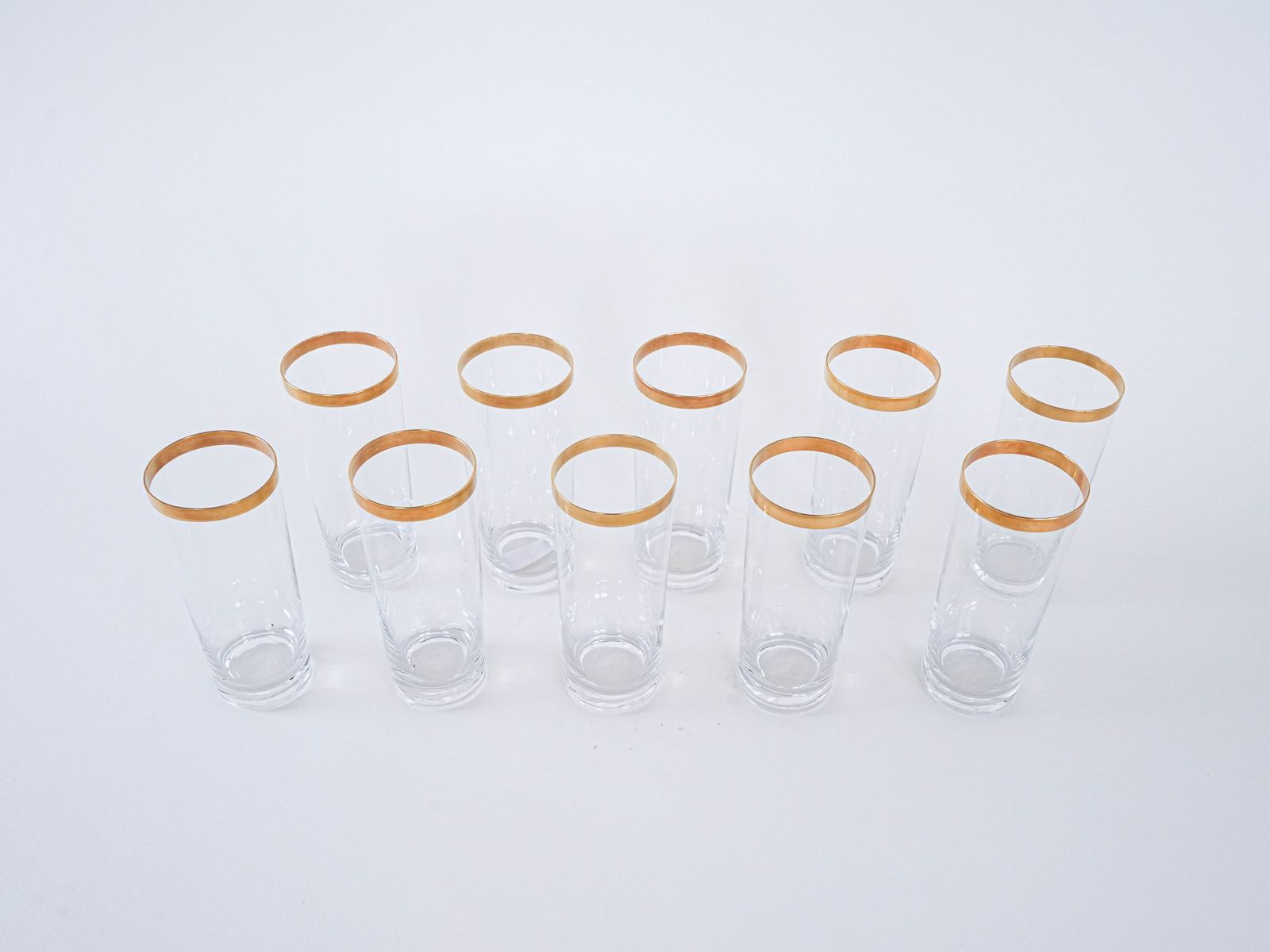 Set Of Crystal Glasses, Italian Design, 1970s, Made In Italy photo Home Decor
