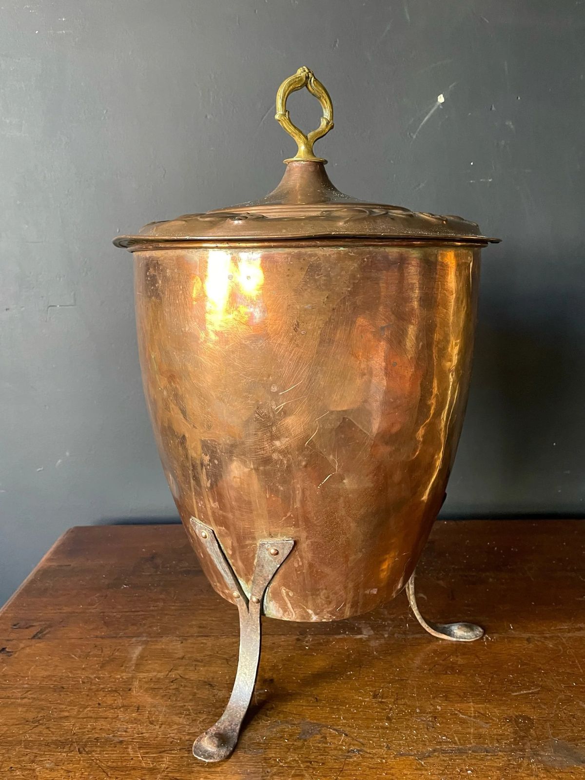 Copper Coal Bucket., 1900s, Antique photo for sale
