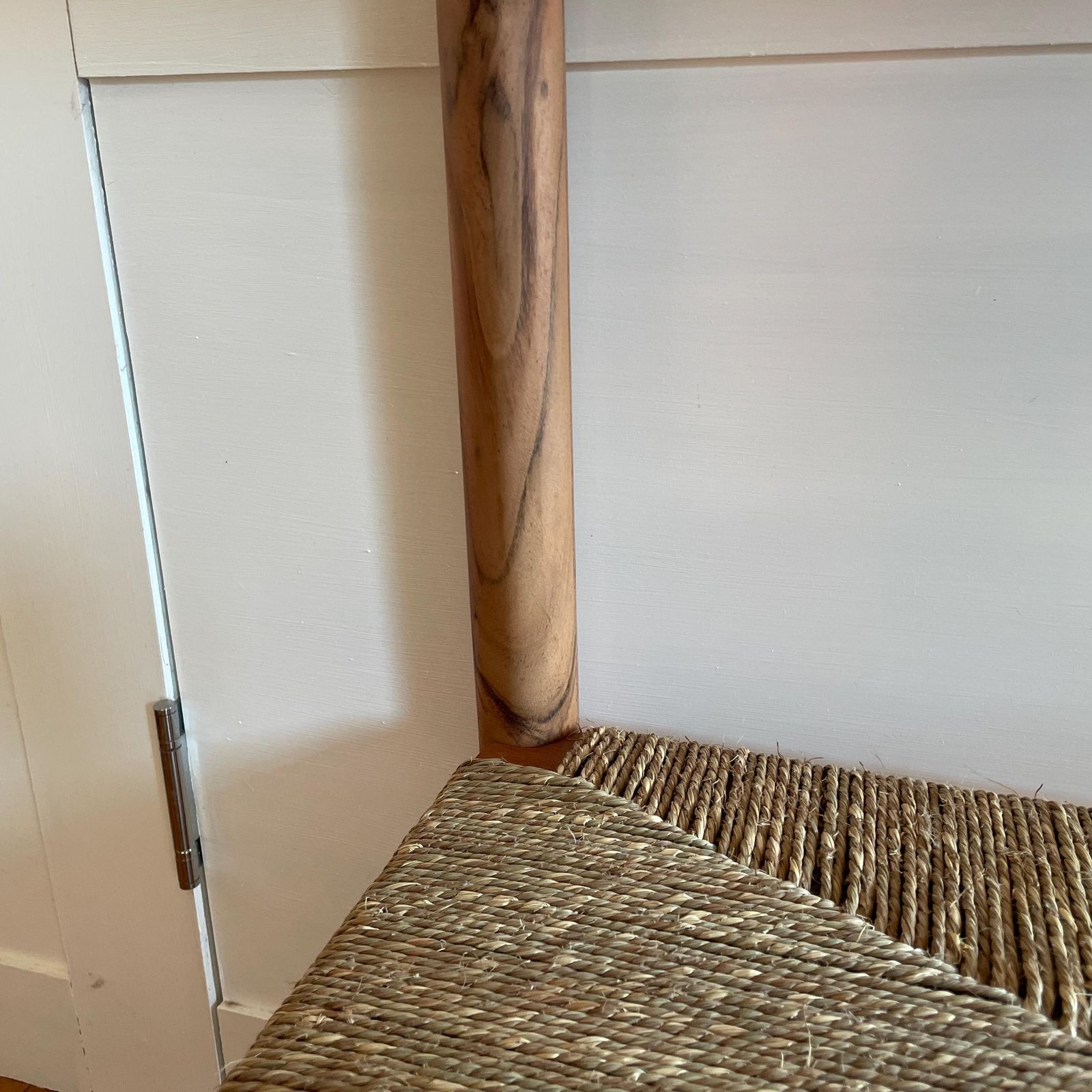 Graham & Green Wooden Sideboard Wrenley Console Scandi Woven Shelf Acacia Wood Entryway Bench Hall Table Handmade Woven Shelf photo buy