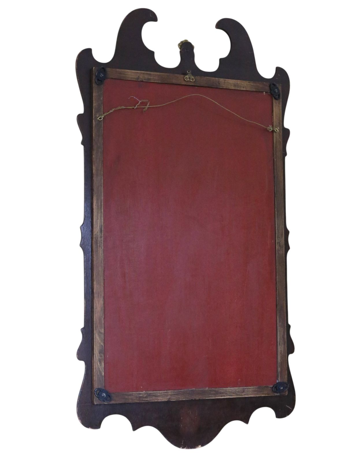 Antique C.1920 Overmantle Wall Mirror – Gilt & Mahogany Veneer, Quality photo vintage