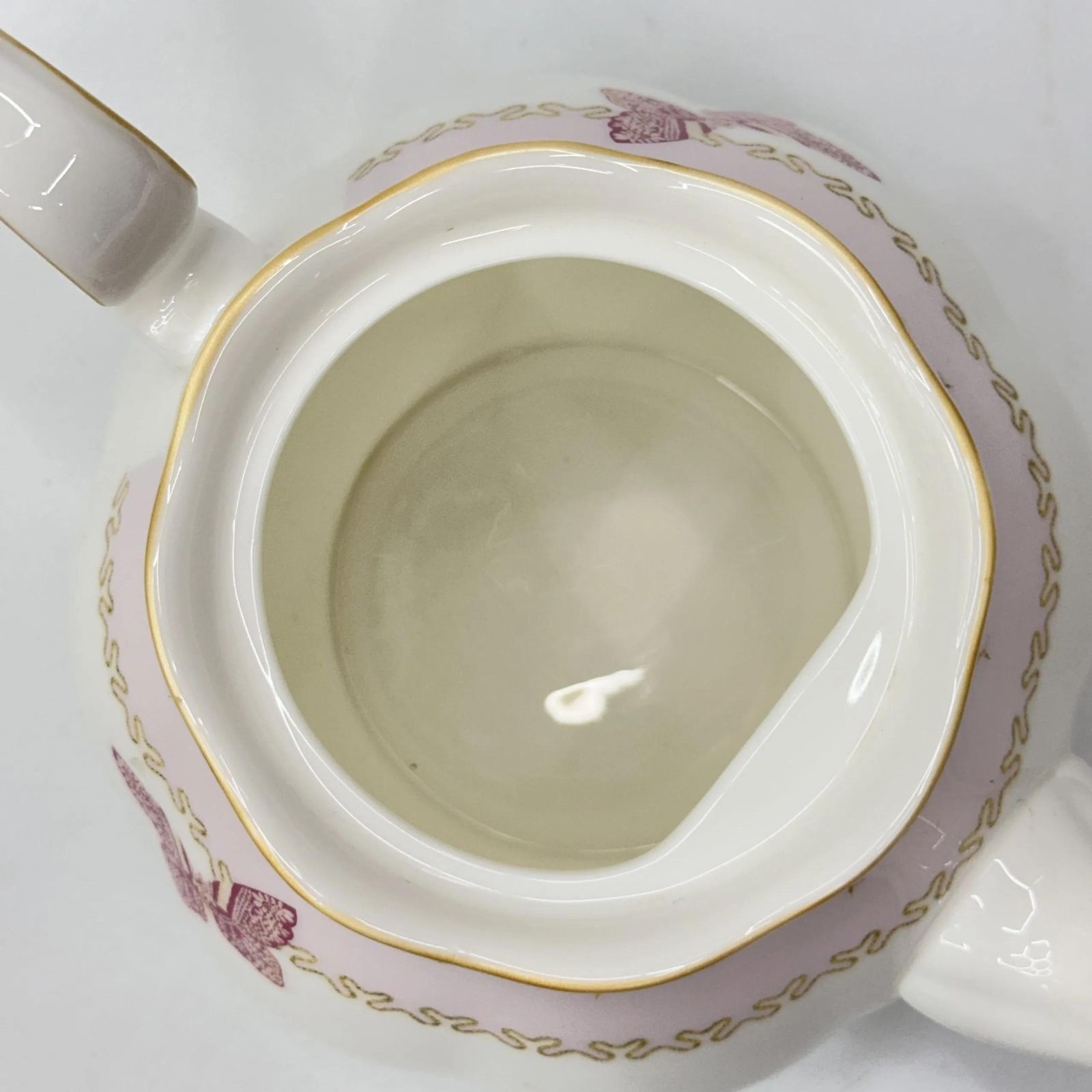 Home Decor Rare Royal Albert Zandra Rhodes Teapot My Favourite Things Butterfly Pink 2005 photo