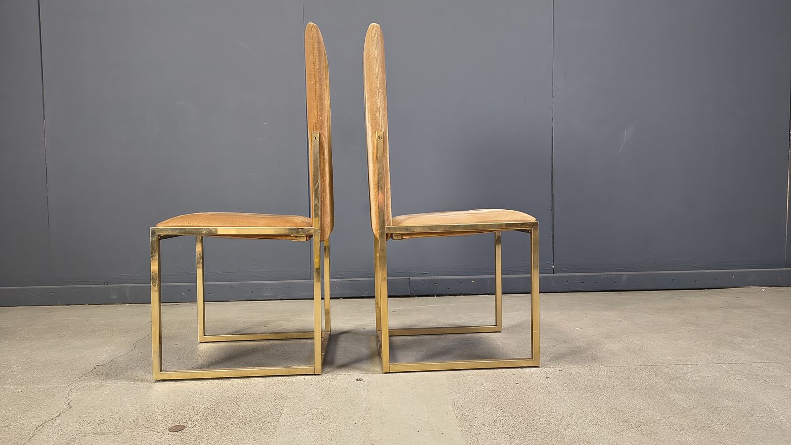 Brass Dining Chairs By Belgochrom, 1970s   Set Of 6 photo 1350.0