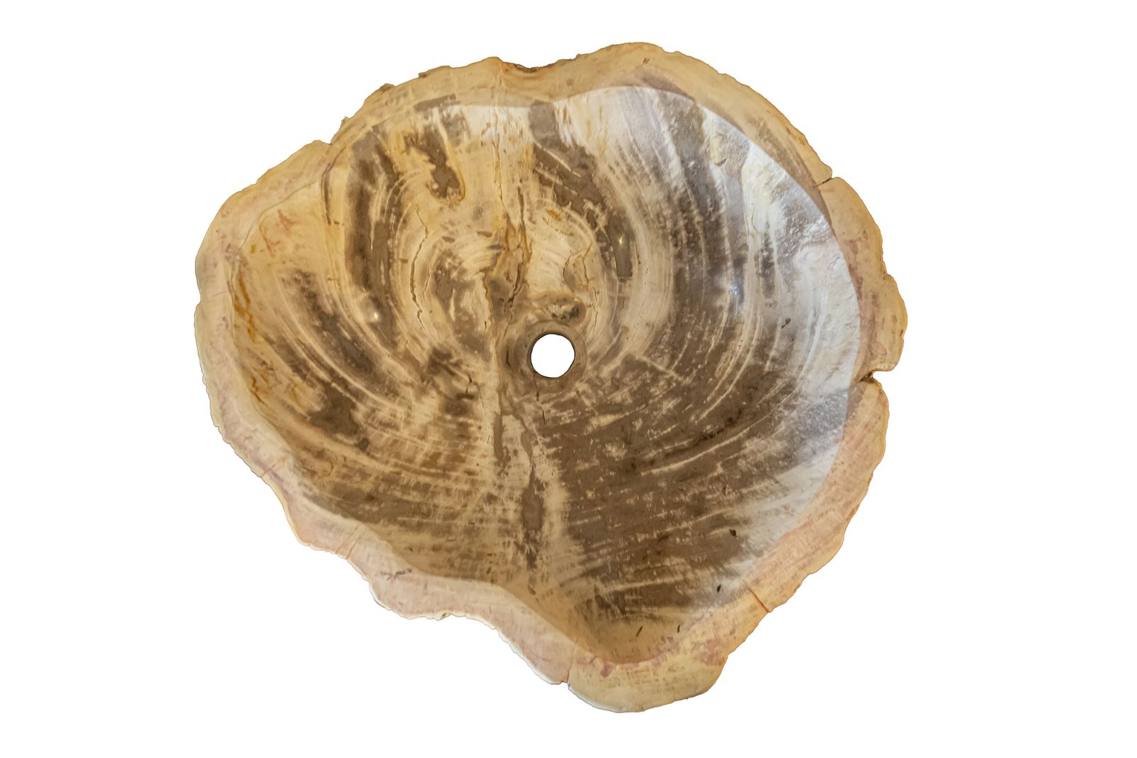 Pedestal Petrified Fossil Wood Freestanding Washbasin/ Sink photo furniture