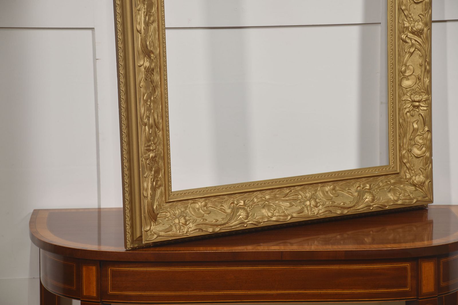 Large Art Nouveau Style Giltwood Picture Frame photo 654.0