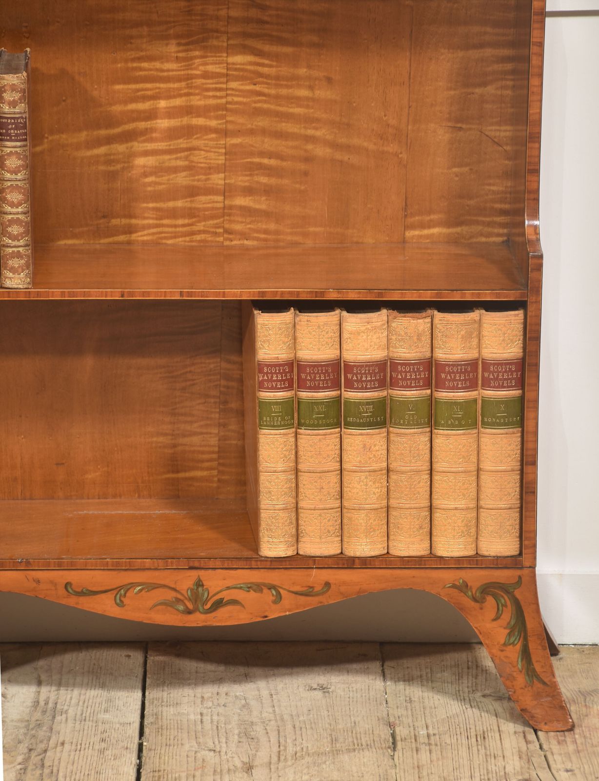Satinwood Aesthetic Movement Open Bookcase photo buy