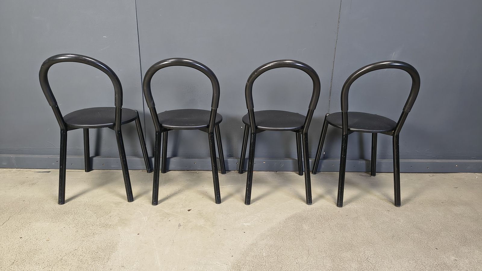 Postmodern Italian Dining Chairs Set Of 4   1980s photo buy