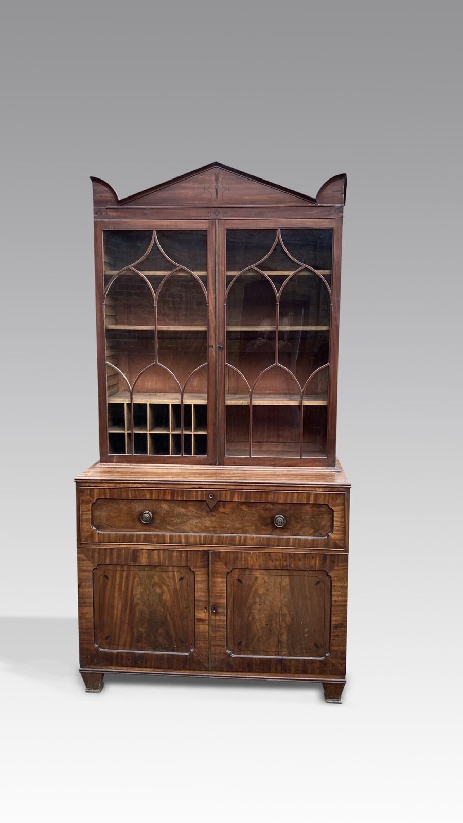 George IV Mahogany Secretaire Bookcase photo furniture