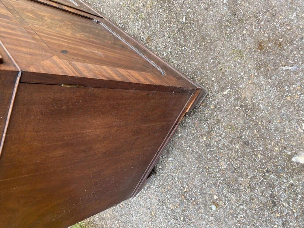 photo vinterior George IV Mahogany Secretaire Bookcase