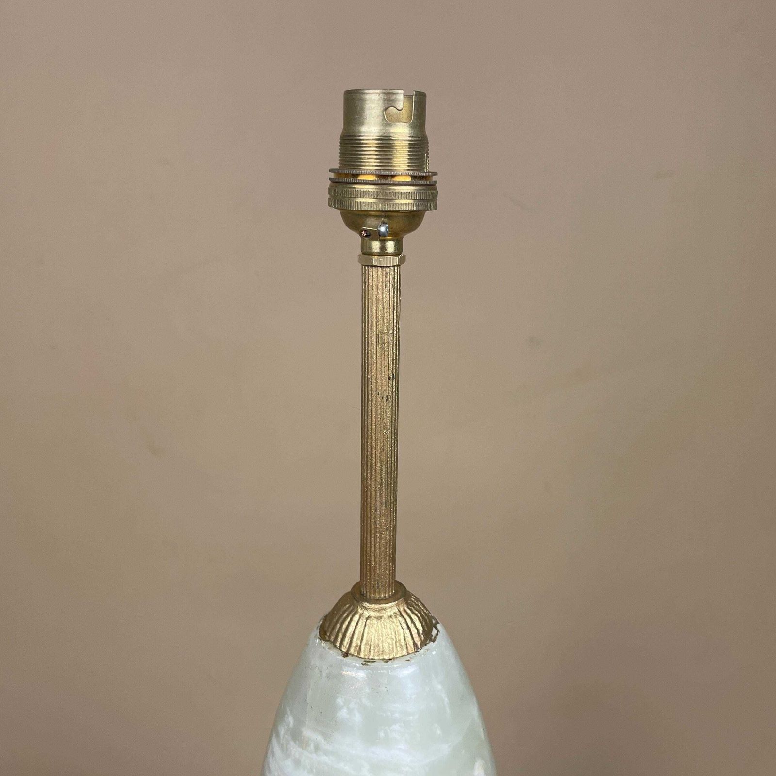 Marble Stone Lamp Green Light Table Bedside Light Natural Patterns Ornate Square Base Onyx Brass Metal Gold Antique Vintage Claw Feet Large photo 169.0