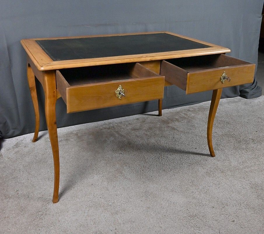 Small Desk In Apple And Cherry Wood, Louis XV Period – 18th Century photo for sale