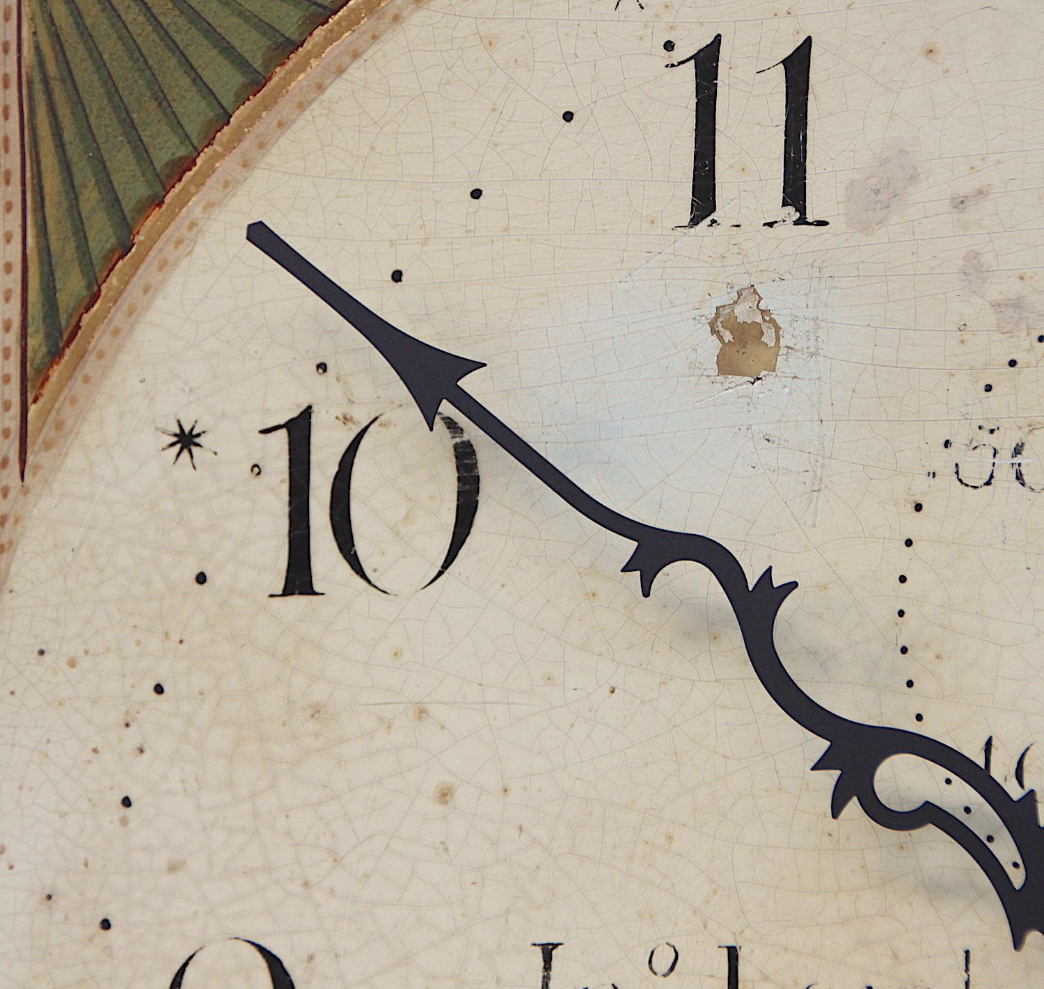 Original 18th Century Iron Grandfather/Longcase Clock Dial. Fully Guaranteed. London Timepiece photo vinterior