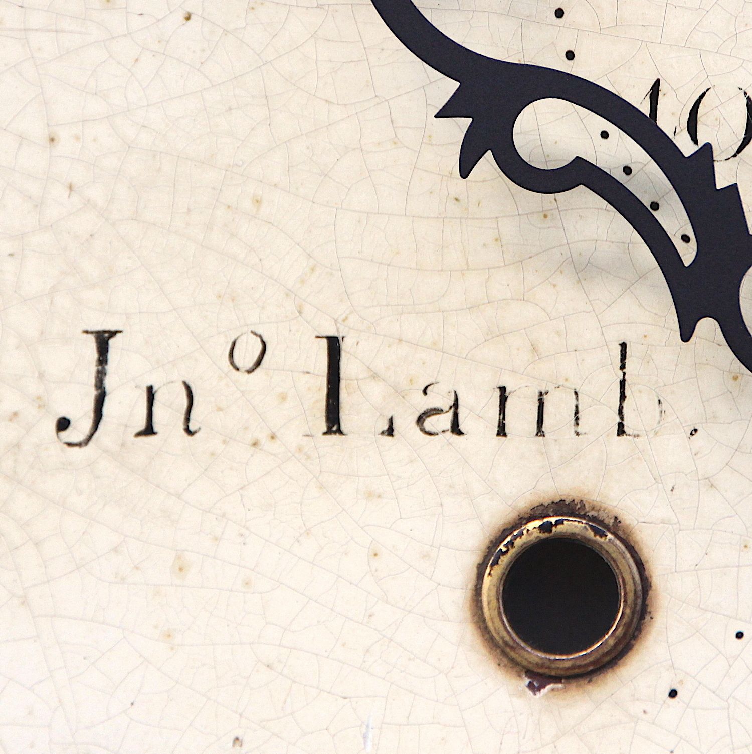 photo for sale Original 18th Century Iron Grandfather/Longcase Clock Dial. Fully Guaranteed. London Timepiece