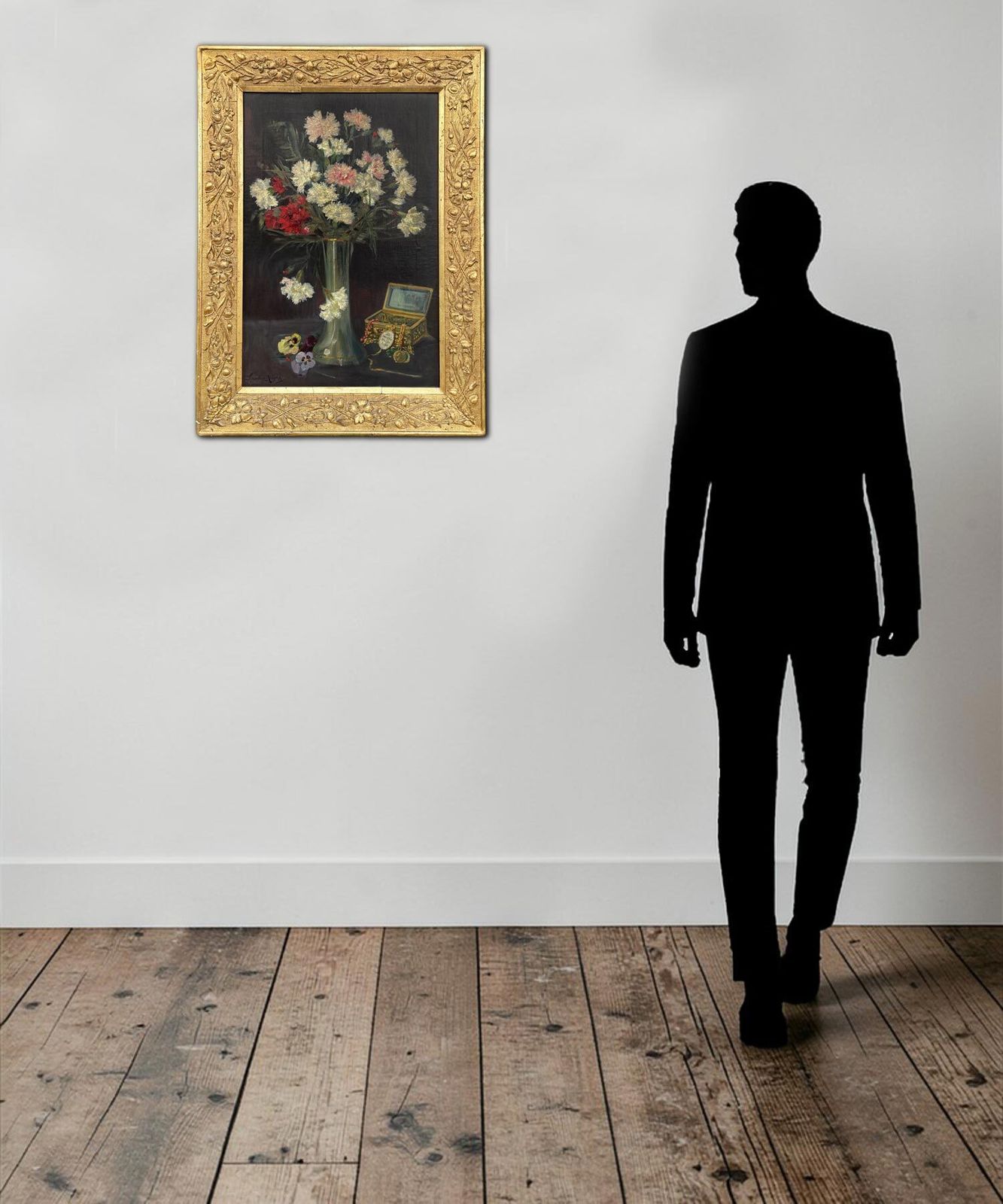 900.0 Bouquet Of Flowers, Kereztes Margit Oil On Canvas photo