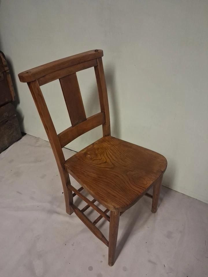Vintage Victorian Style Elm & Beach Church Chapel Chair From A Welsh Chapel photo for sale