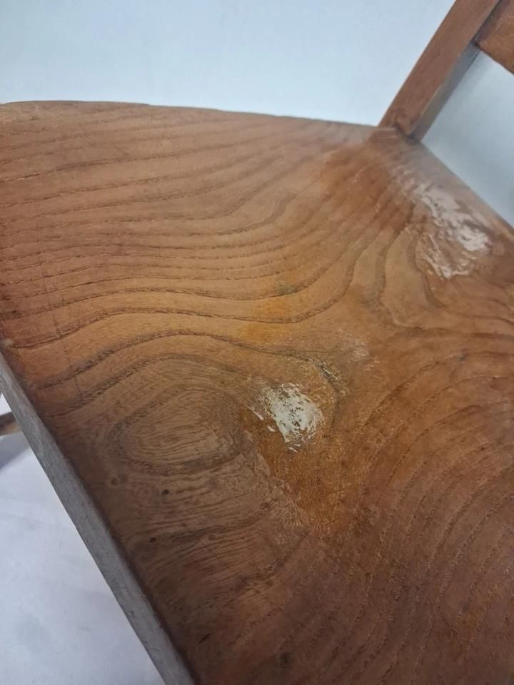 Vintage Victorian Style Elm & Beach Church Chapel Chair From A Welsh Chapel photo vintage