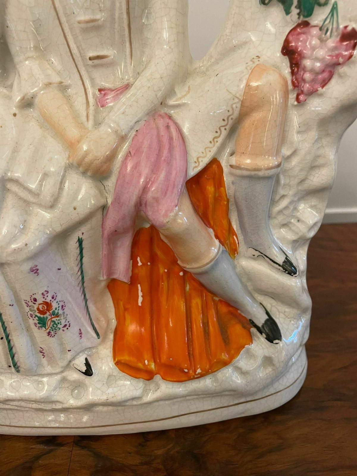 Antique 19th Century Staffordshire Flatback Figure Of A Wedding Scene photo furniture