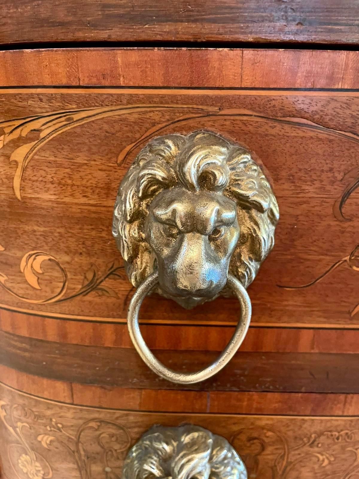 photo furniture Quality 19th Century Mahogany Inlaid Marquetry Sideboard By Hewetsons, London