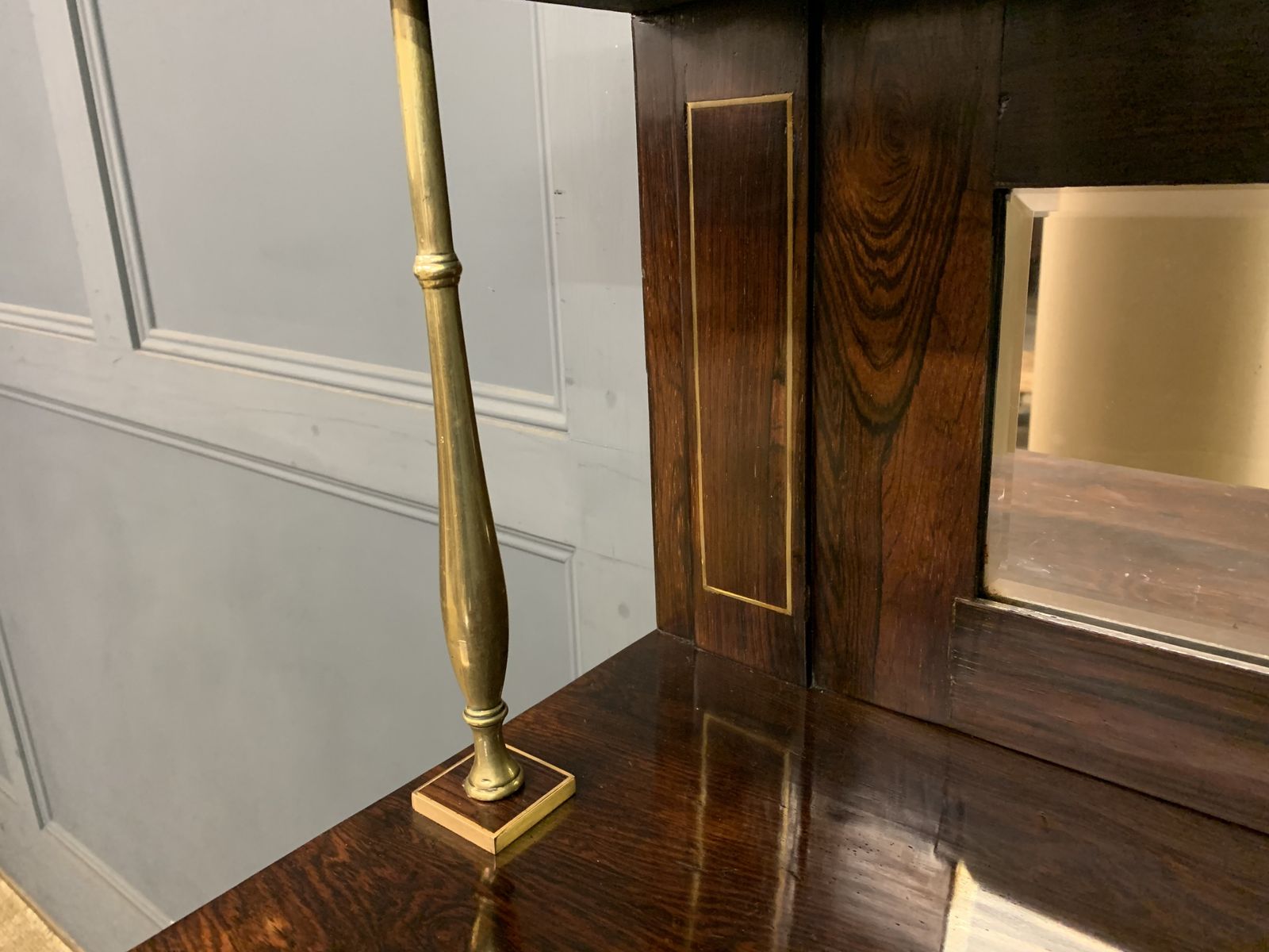 photo buy Brass Inlaid Regency Rosewood Chiffonier