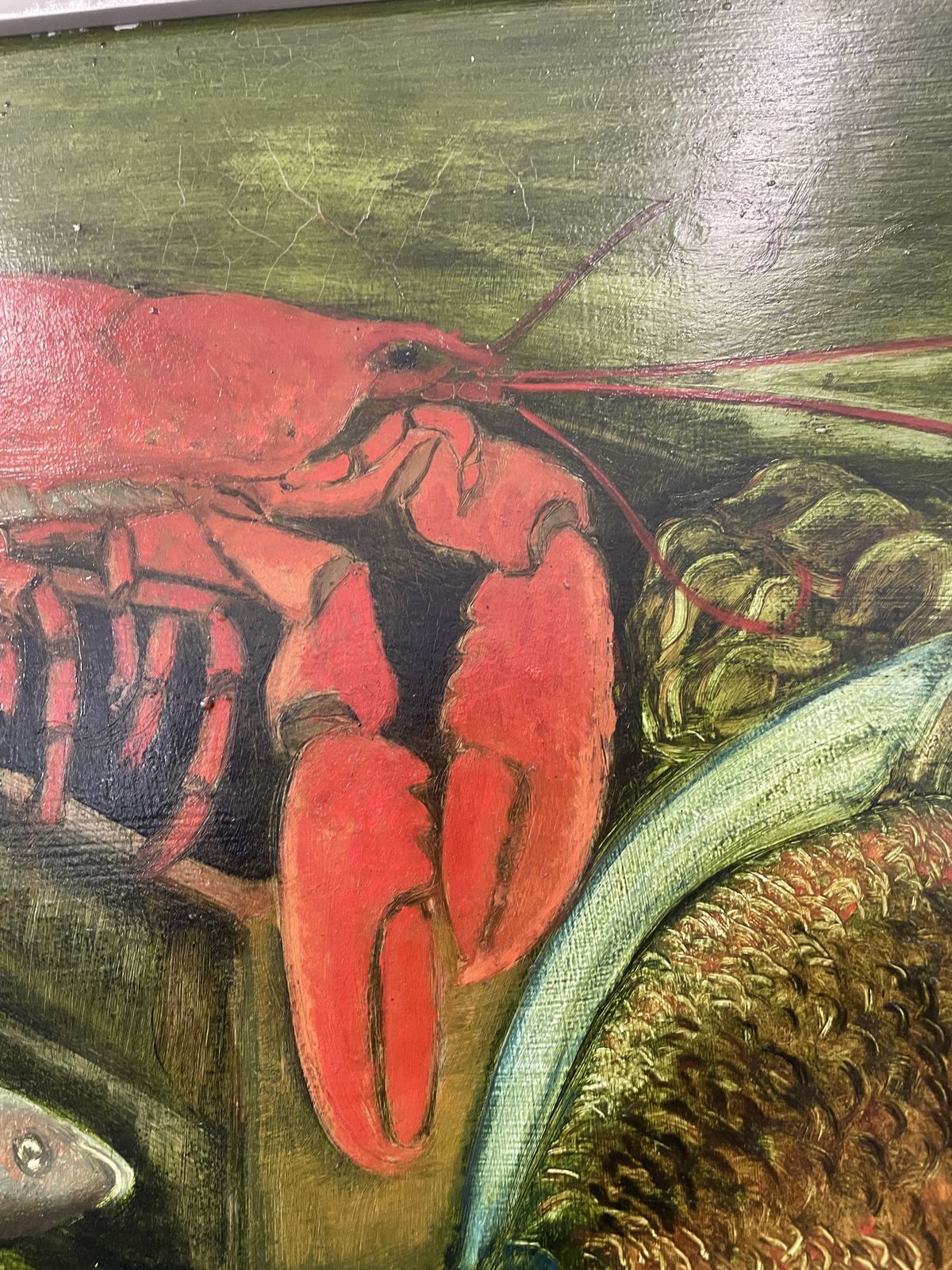 A Vintage Mid Century Continental Still Life Oil Painting photo for sale
