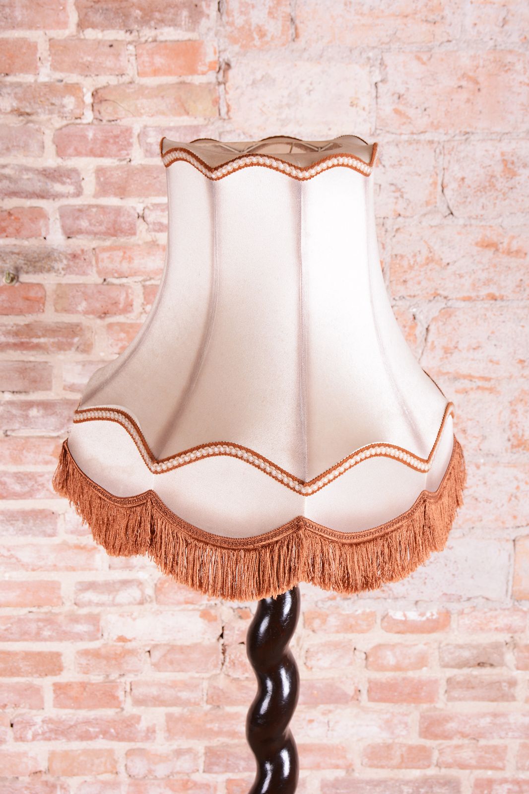 photo furniture Restored Art Deco Floor Lamp, Oak, Polish, New Electrification, Czech, 1920s