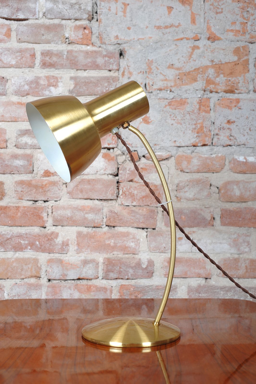 Restored Mid Century Table Lamp, By Napako, Aluminium, Rewired, Czech, 1960s photo furniture