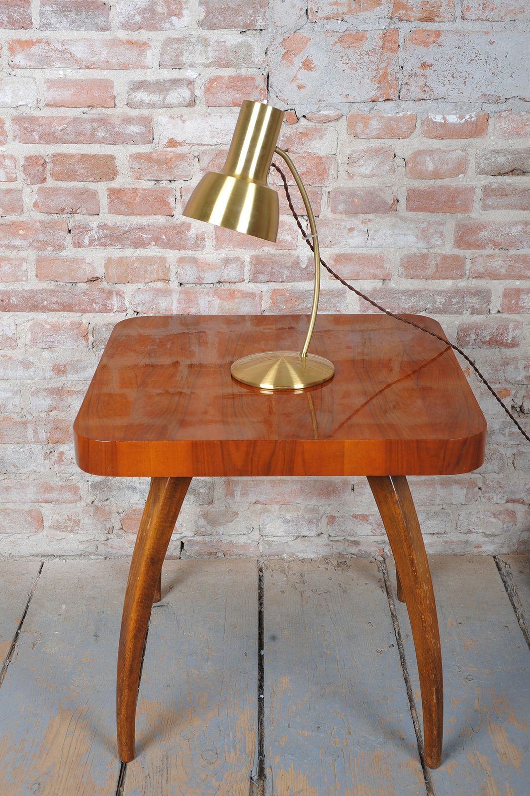 Restored Mid Century Table Lamp, By Napako, Aluminium, Rewired, Czech, 1960s photo vintage