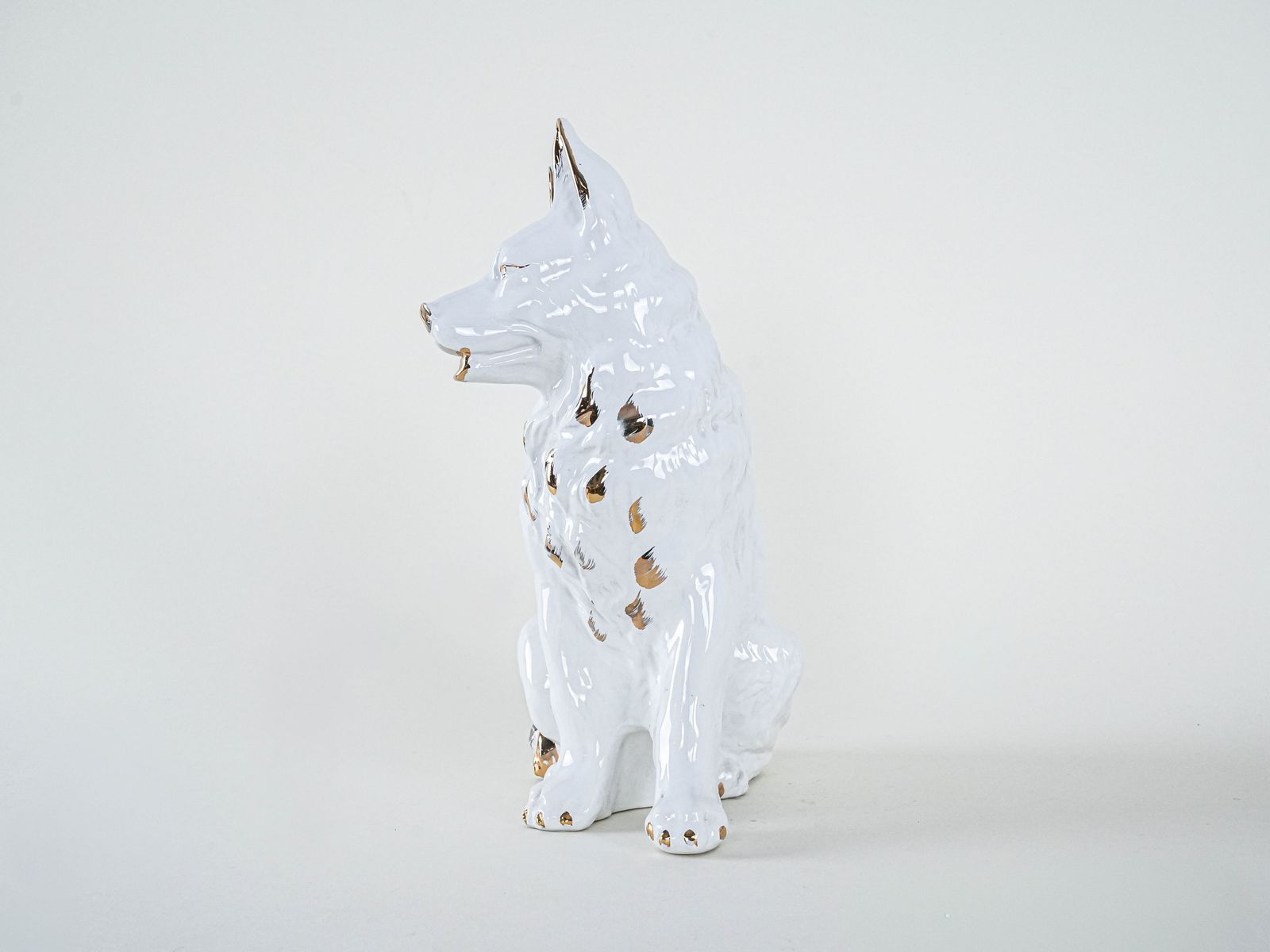 photo furniture Porcelain Dog Figurine 1960s Made In Europe