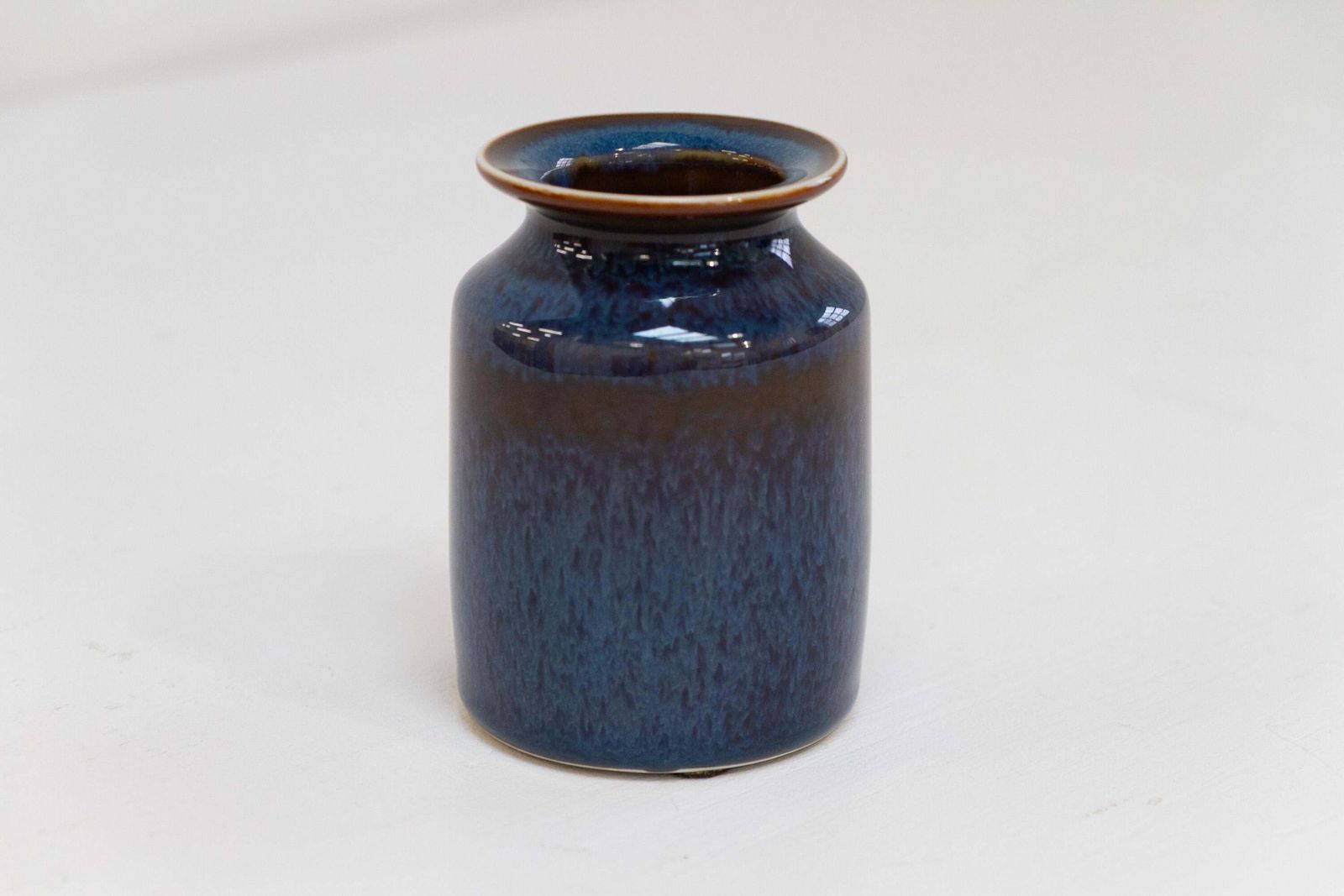 Blue Ceramic Vase By Carl Harry Stålhane For Rörstrand Sweden, 1960s. photo furniture