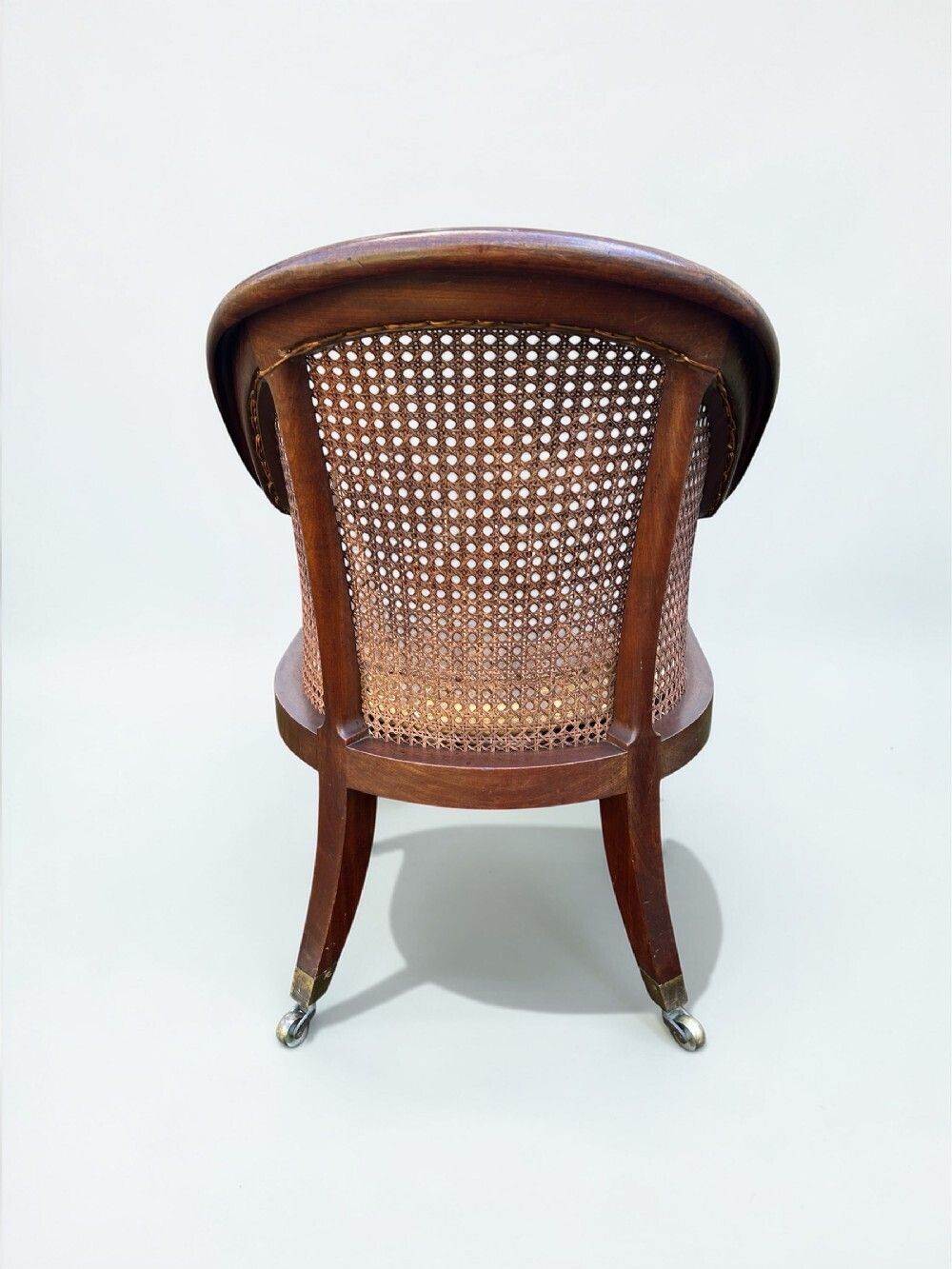 Gillows Regency Mahogany Bergere/Library Arm Chair. photo 2200.0