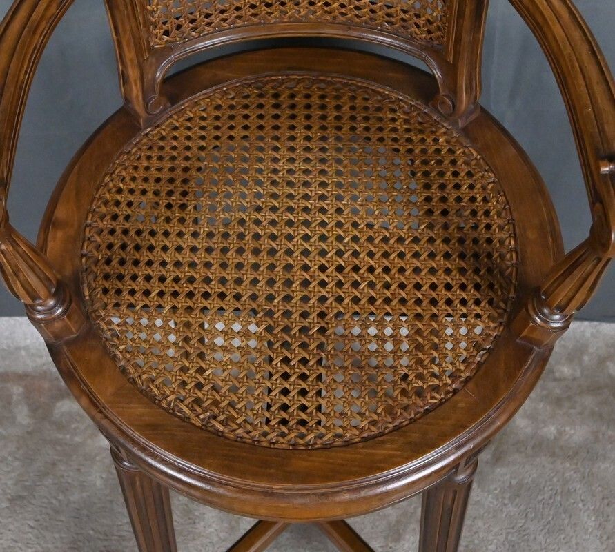 Swivel High Chair In Beechwood, Louis XVI Style – 1900 photo buy