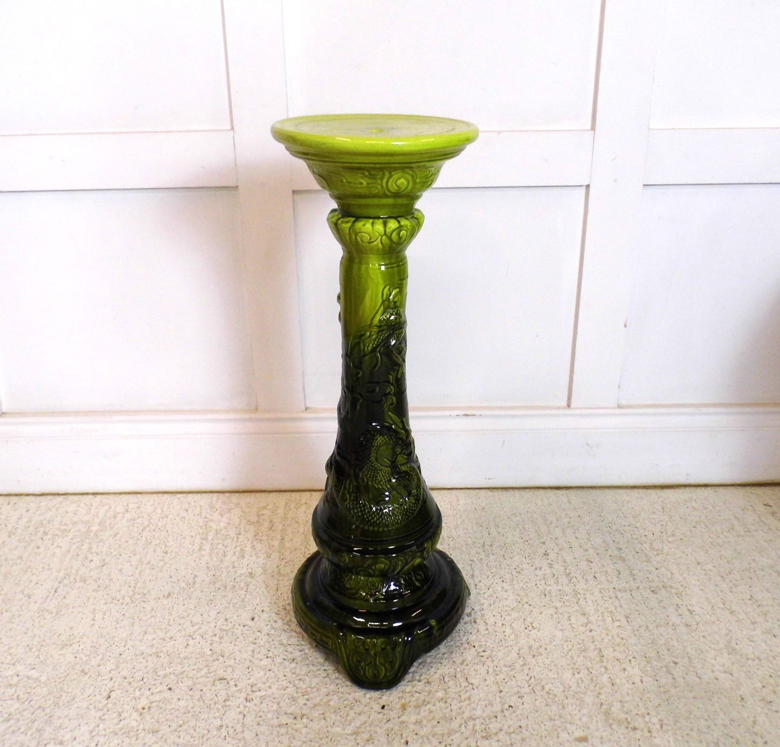 Antique English Aesthetic Movement Jaanese Dragon Jardiniere And Stand 19th Cent photo Home Decor