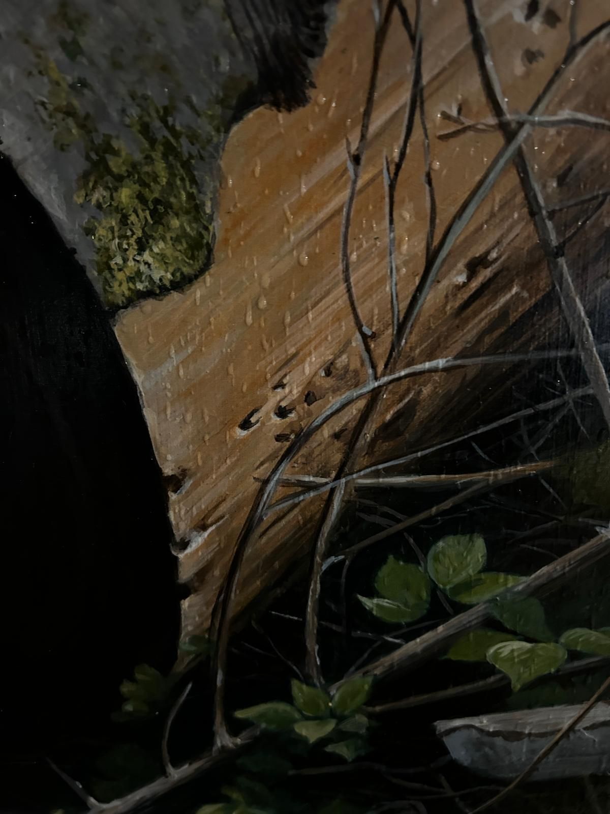 John Wachorn Oil Painting Of A Woodland Squirrel photo 150.0