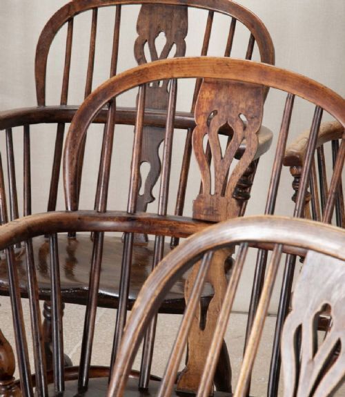 Matched Set Of Eight Early 19th Century Windsor Chairs photo buy