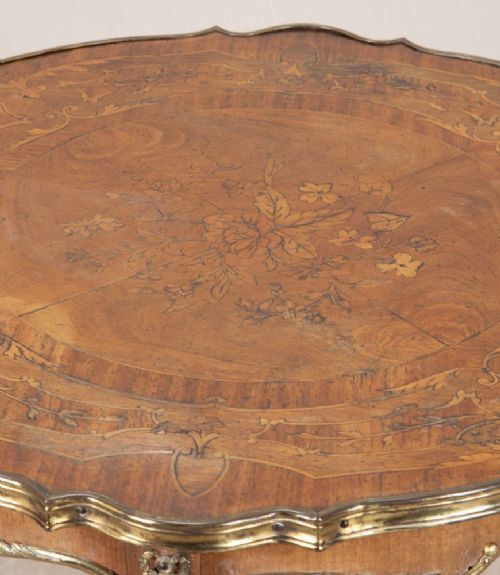 Early 19th Century French Marquetry Circular Occasional Table photo vinterior