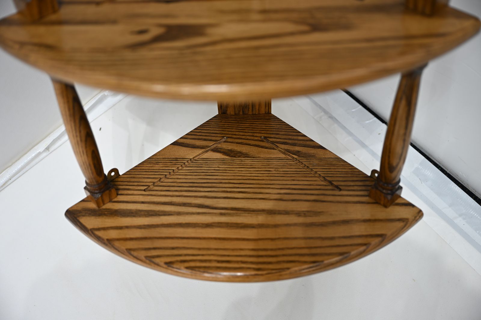 photo furniture Ercol Style Hanging Corner Shelving Very Good Copy Of Ercol 1104 Free Delivery