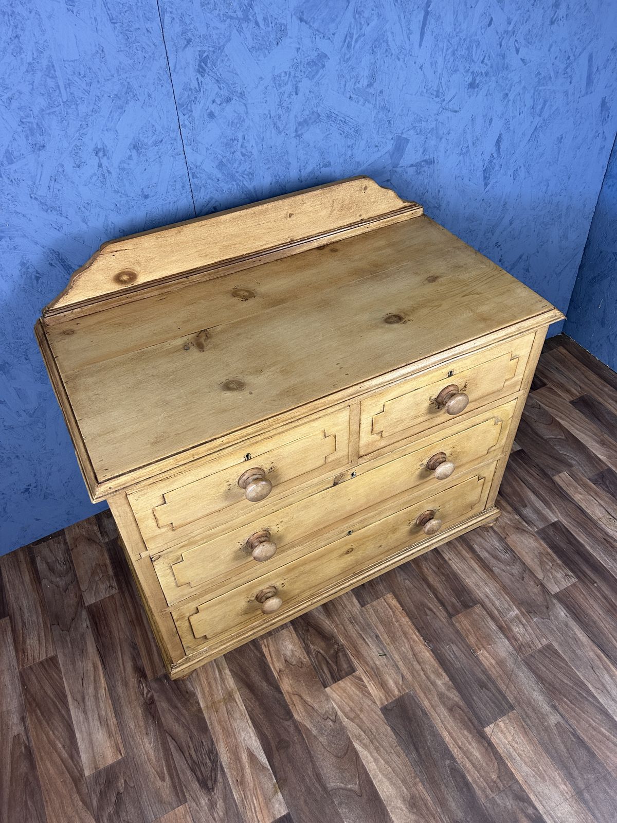 Antique Continental Pine Chest Of Drawers photo for sale